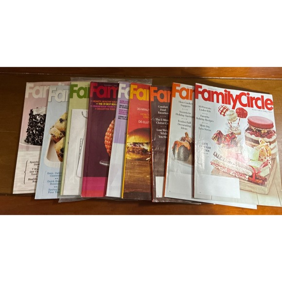 Other - Family Circle Magazine Lot of 9 2009-2012 Recipe Home Lifestyle